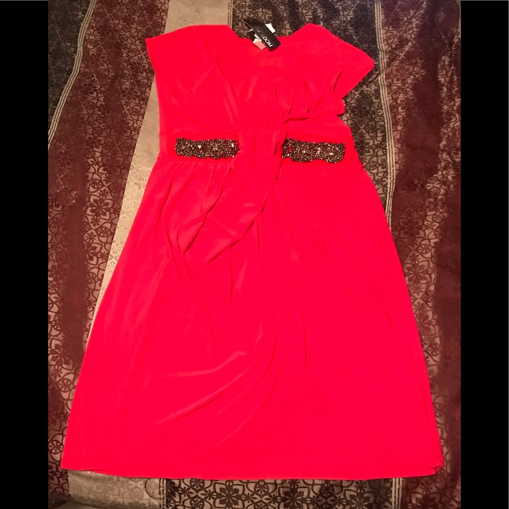 Coral dress